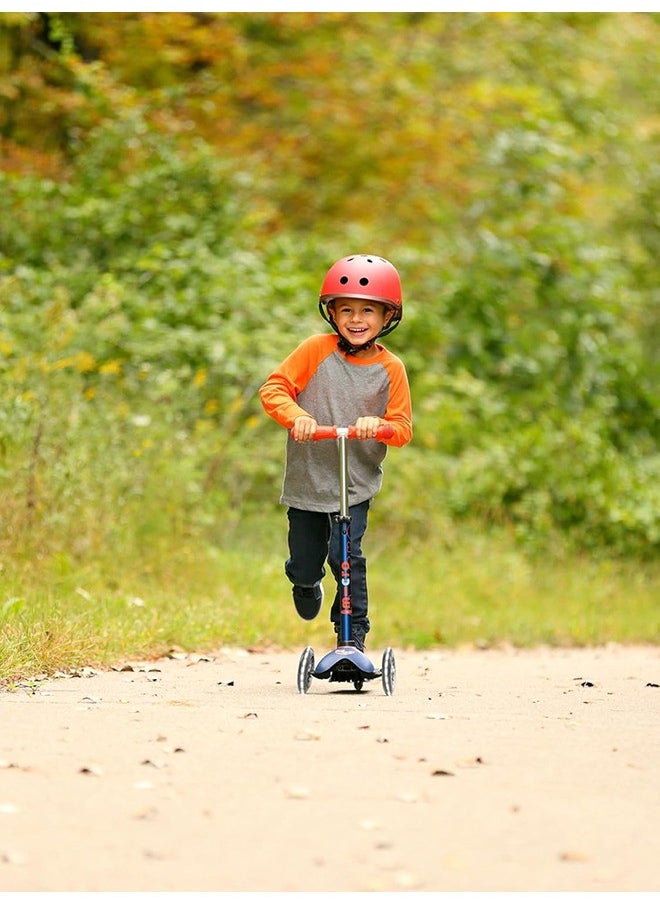 Micro Mini Deluxe Scooter with LED Wheels - Navy Blue | Scooters | Scooter for Boys | Scooter for Kids | Kids Scooter | Outdoor Scooter| Ride on Scooter | Scooter for Girls