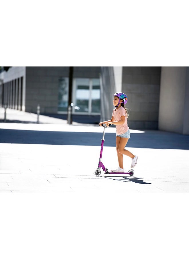 Micro - Sprite Stripe LED Scooter - Purple | Scooters | Scooter for Boys | Scooter for Kids | Kids Scooter | Outdoor Scooter| Ride on Scooter | Scooter for Girls
