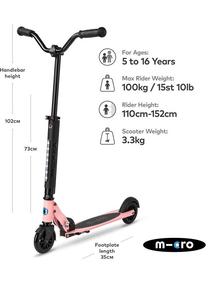 Micro - Kickboard Sprite Deluxe Scooter - Neon Rose | Scooters | Scooter for Boys | Scooter for Kids | Kids Scooter | Outdoor Scooter| Ride on Scooter | Scooter for Girls