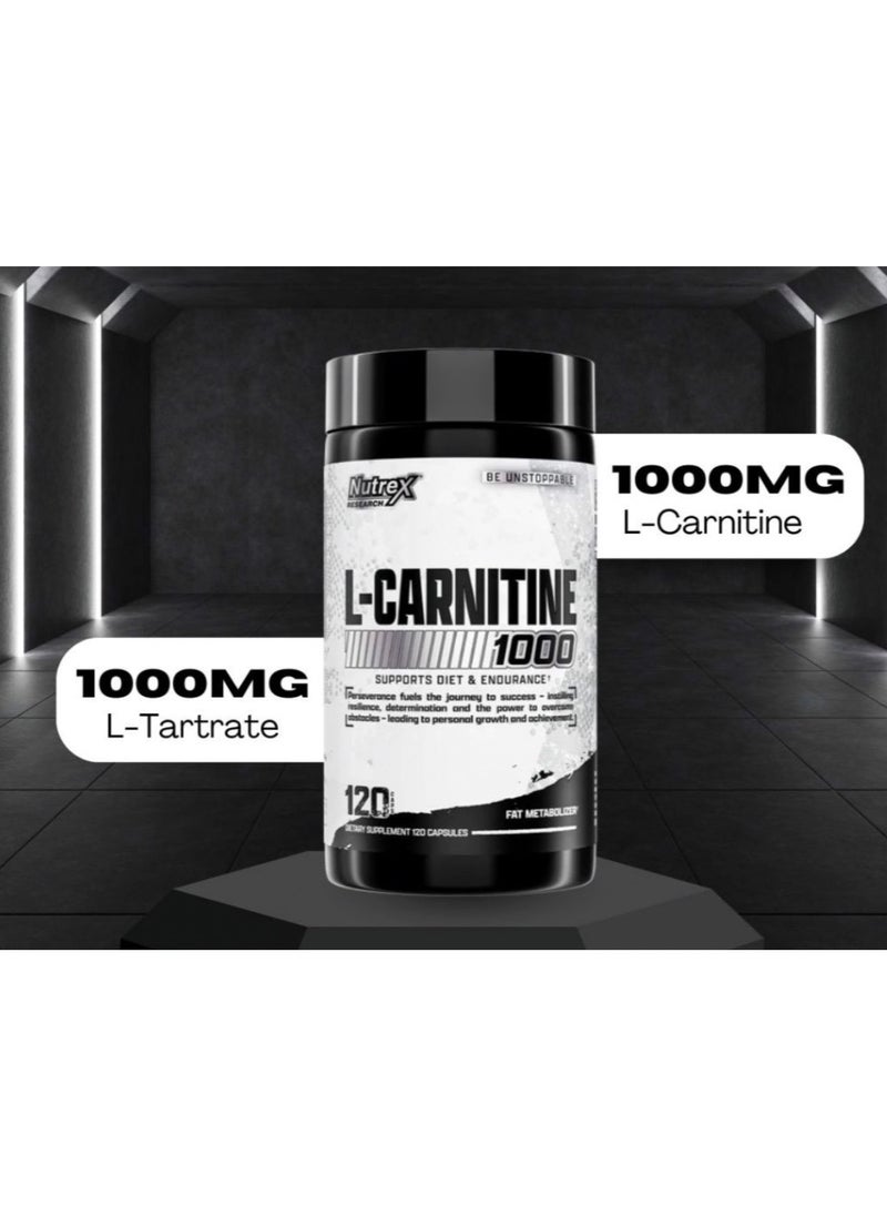 L-Carnitine 1000 Support Diet & Endurance 120 Caps