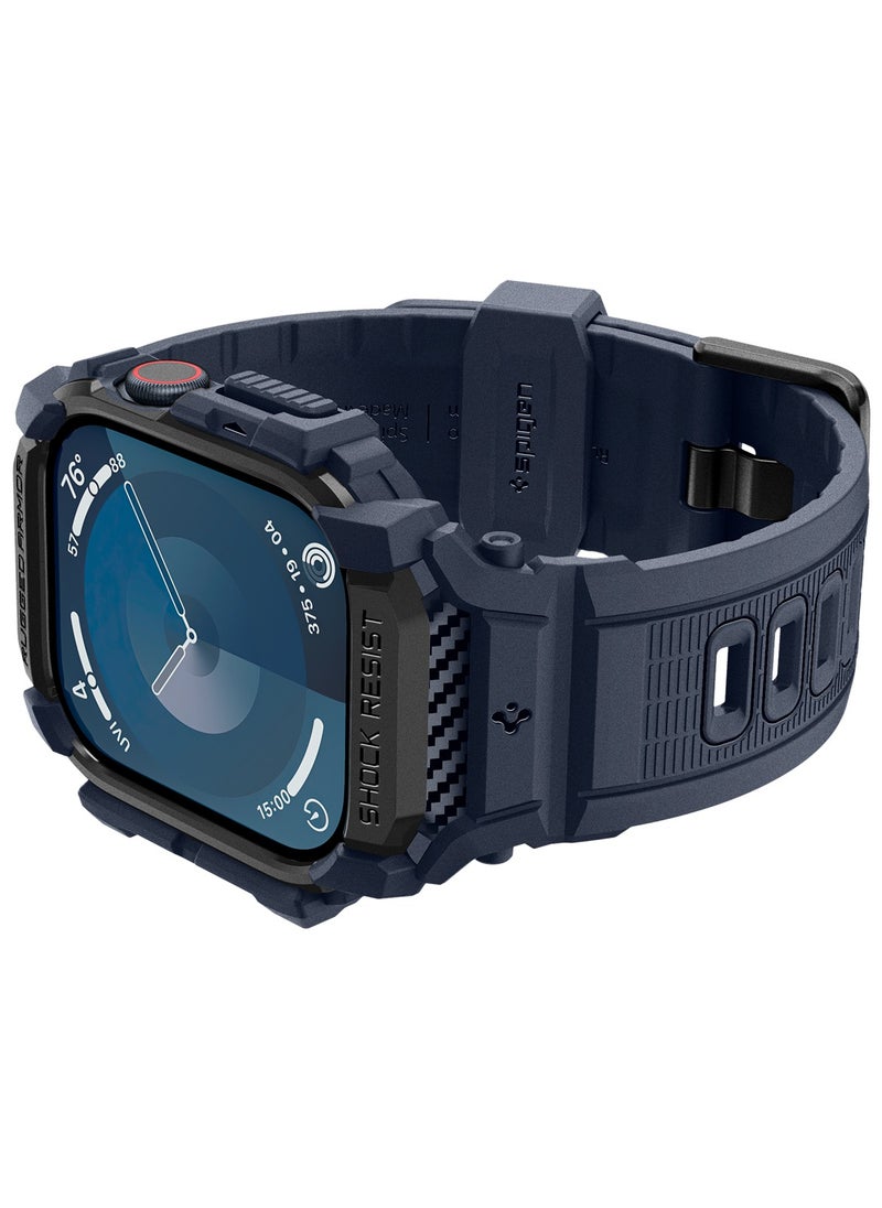 Rugged Armor Pro for Apple Watch Series 10 (42mm) Case with Band - Navy Blue