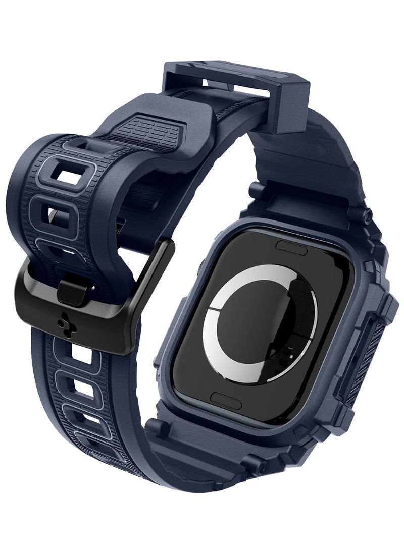 Rugged Armor Pro for Apple Watch Series 10 (42mm) Case with Band - Navy Blue