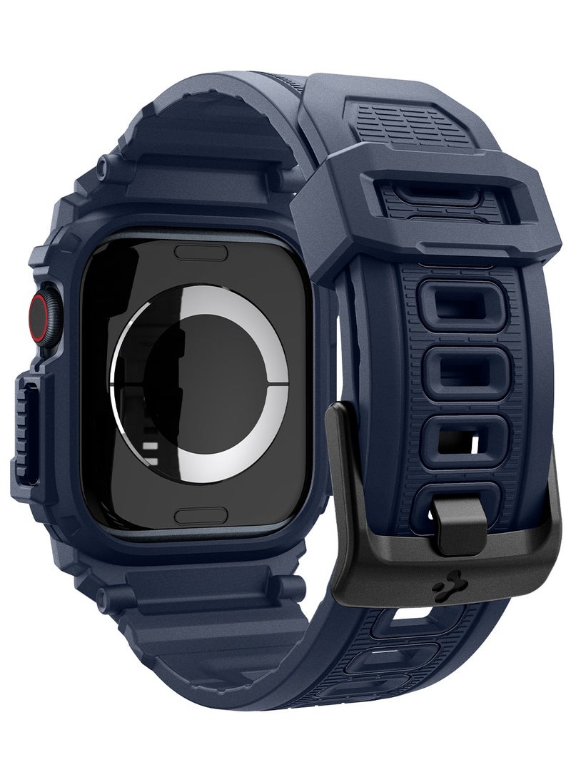 Rugged Armor Pro for Apple Watch Series 10 (42mm) Case with Band - Navy Blue