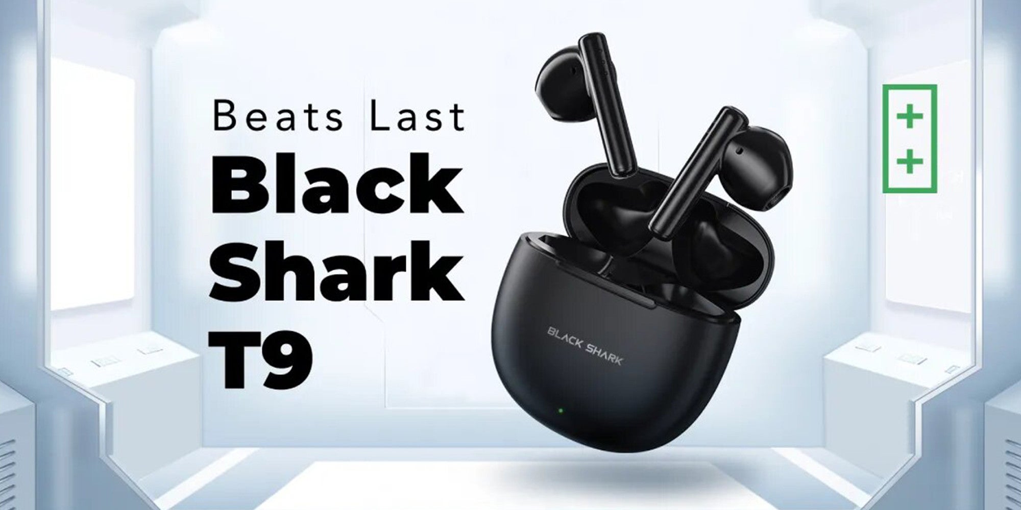 Black Shark Lucifer T9 With Low-Latency Gaming Mode, In-ear & Comfort Fit, Active Noise Cancellation and 40 Hours Battery Life, 5.3 Bluetooth - Green