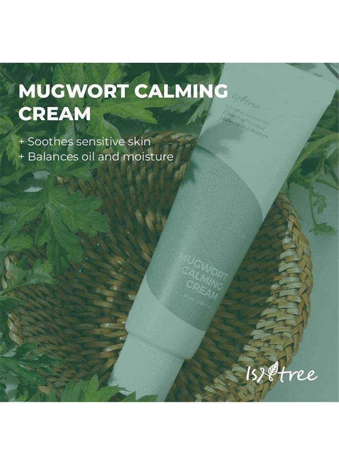 Mugwort calming cream 50ml 1.69 fl.oz | Soothes ensitive skin | Balances oil and moisture