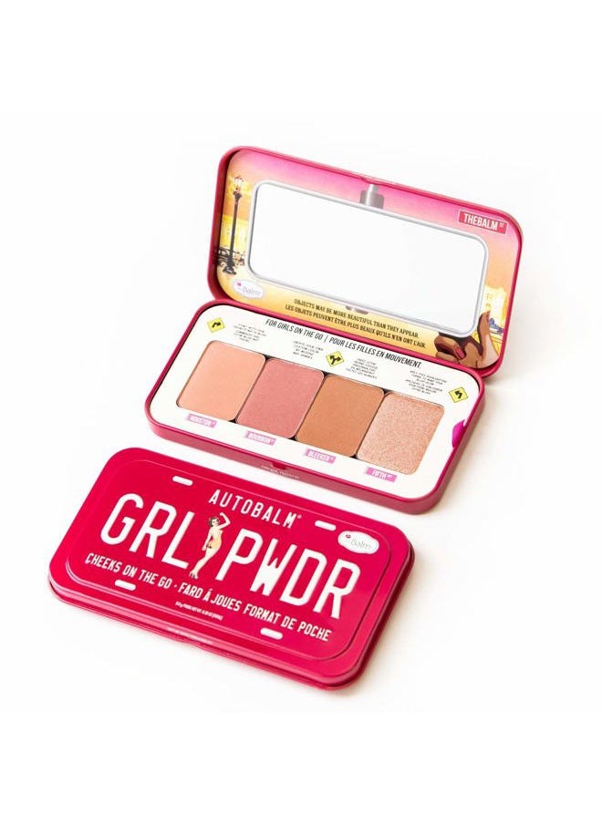 Autobalm Girl Powder Cheek Palette, Long Lasting Blush and Highlight