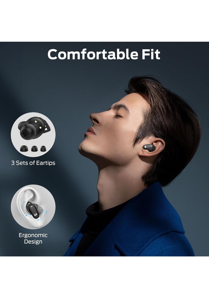 N-Lite 206 Wireless Earbuds Bluetooth 5.4 in Ear Headphones, Bluetooth Ear Buds Built-in Microphone, Touch Control, Comfortable Fit, USB-C Fast Charging, IPX6 Waterproof, 25H Playtime