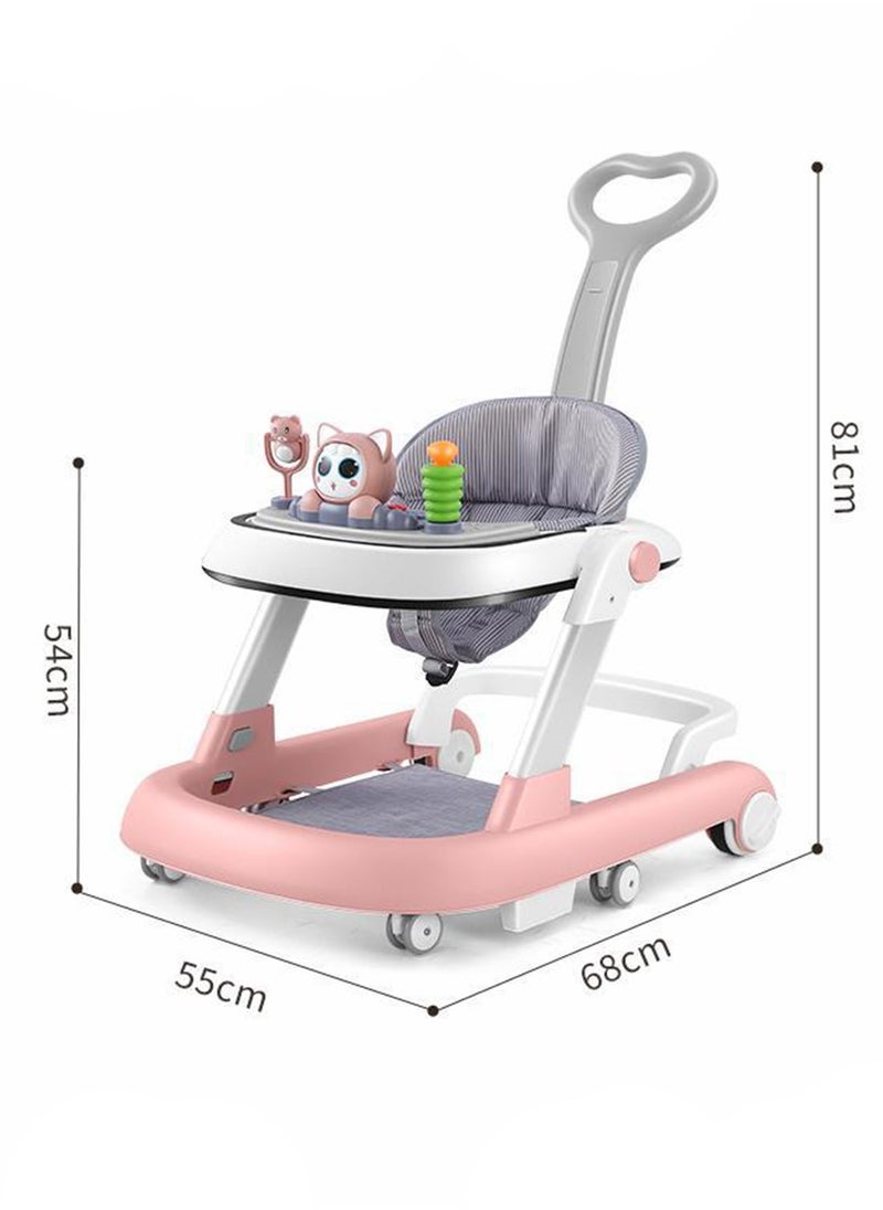 Baby Walker Baby Toddler Push Walker With Footpad And Push Handle Walker For Baby With Wheels