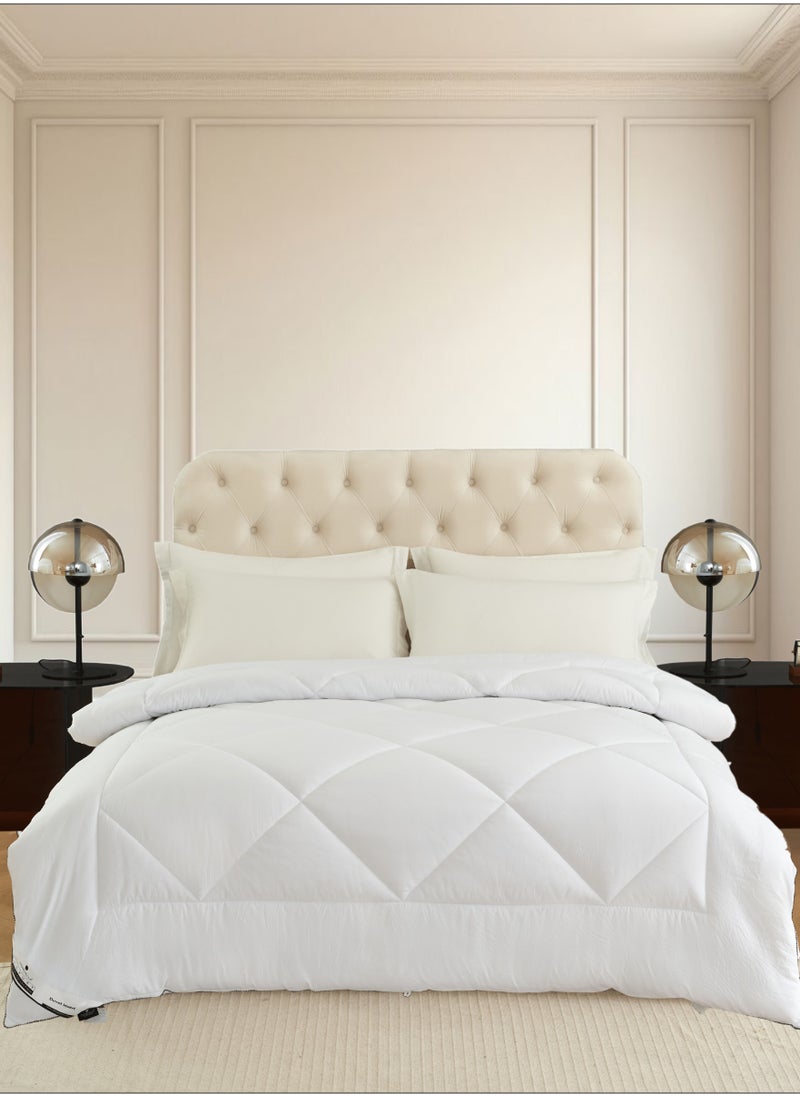 Comforter Duvet Insert – Size 220x240 cm – All Season Quilt with 350 GSM Soft Luxury Down Alternative Filling – Diamond Quilted for King Bed