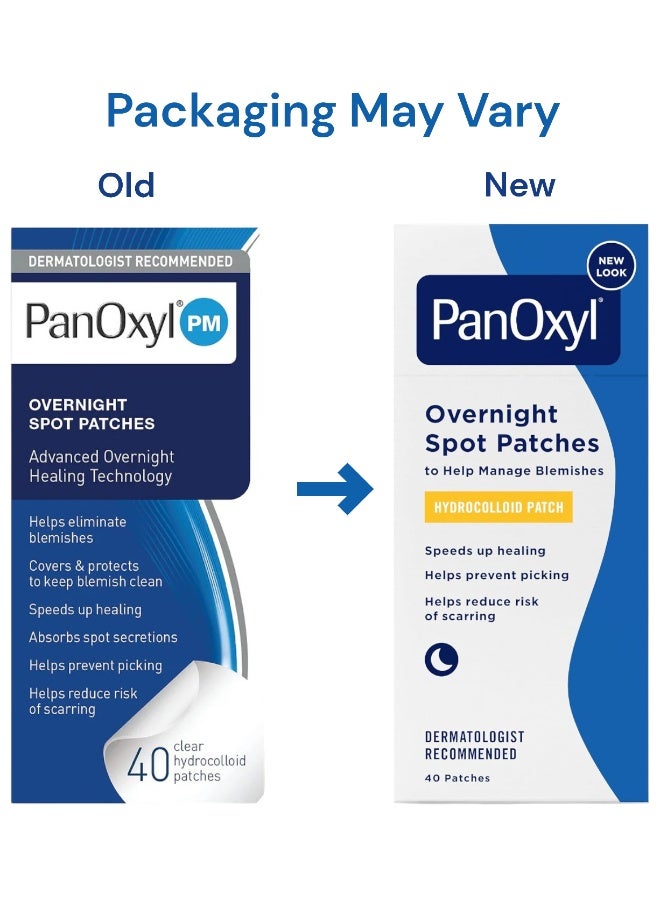 Overnight Spot Patches, Hydrocolloid Patch 40 Counts Packaging May Vary