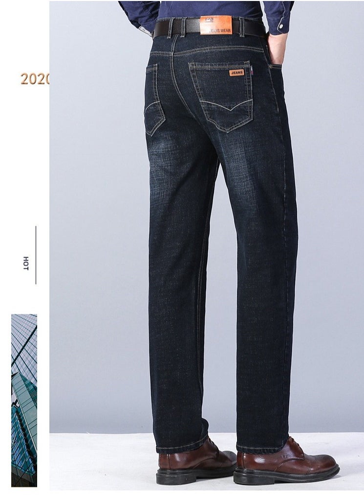Mens jeans pants straight fit tapered leg skinny jean for work and casual BK-38