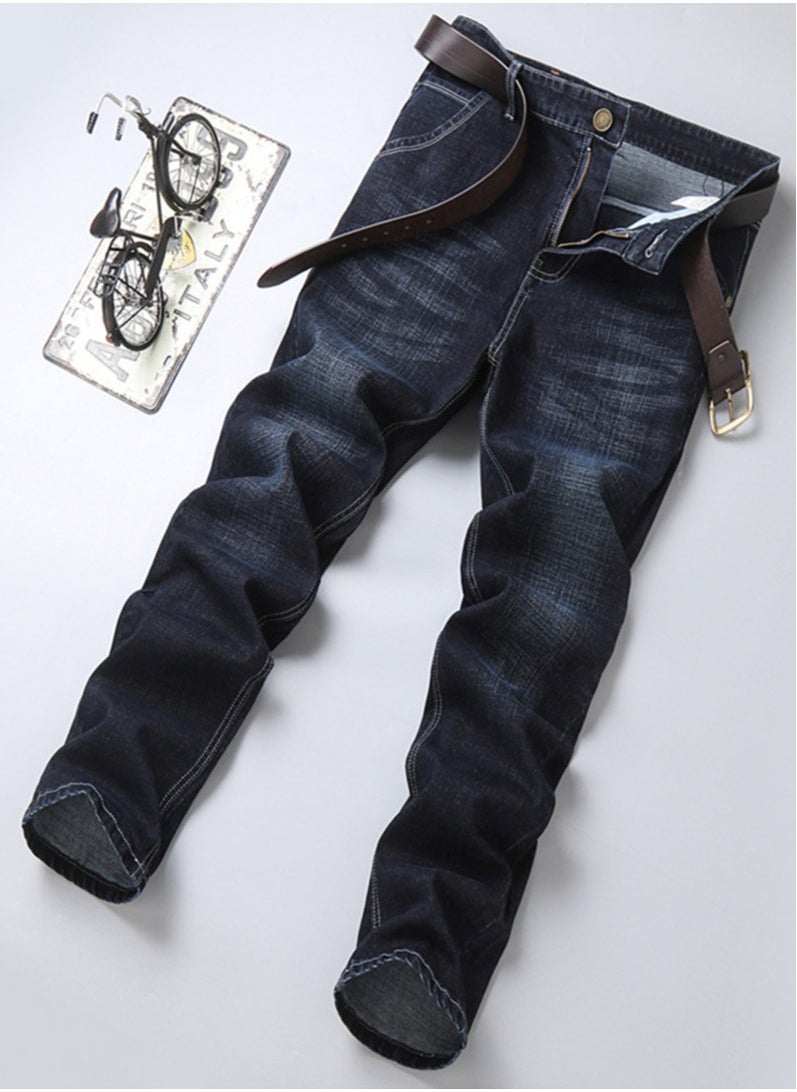 Mens jeans pants straight fit tapered leg skinny jean for work and casual BK-38