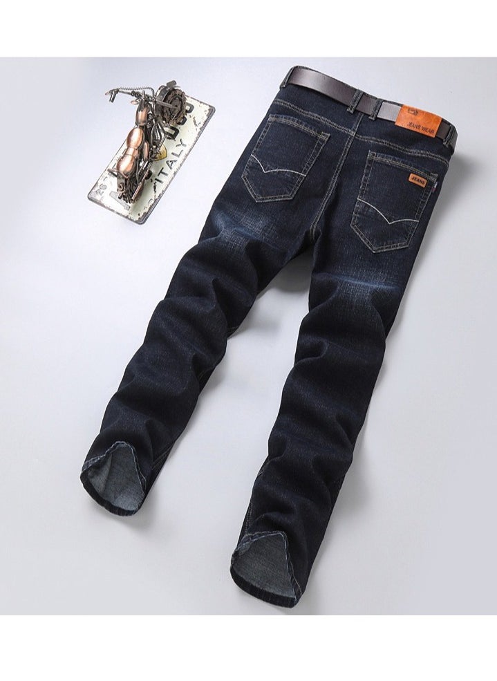 Mens jeans pants straight fit tapered leg skinny jean for work and casual BK-38
