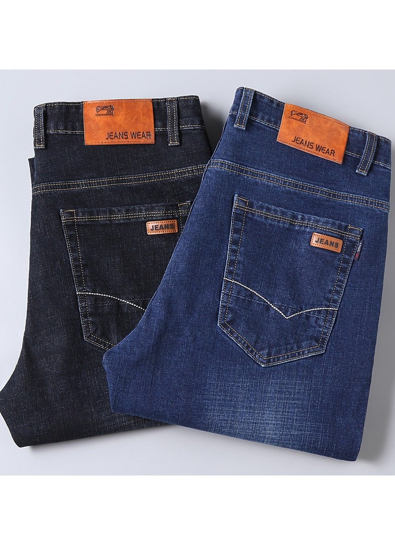 Mens jeans pants straight fit tapered leg skinny jean for work and casual BK-38