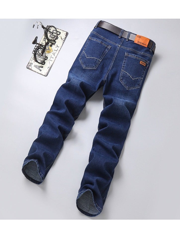 Mens jeans pants straight fit tapered leg skinny jean for work and casual BL34