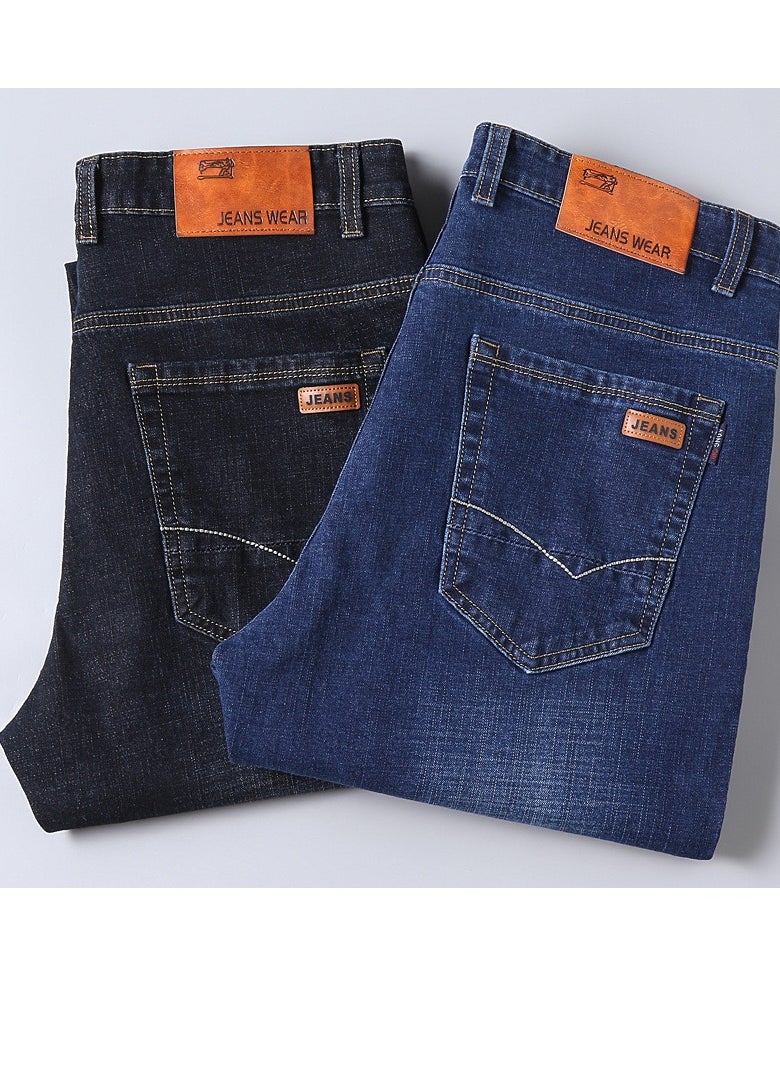 Mens jeans pants straight fit tapered leg skinny jean for work and casual BL34