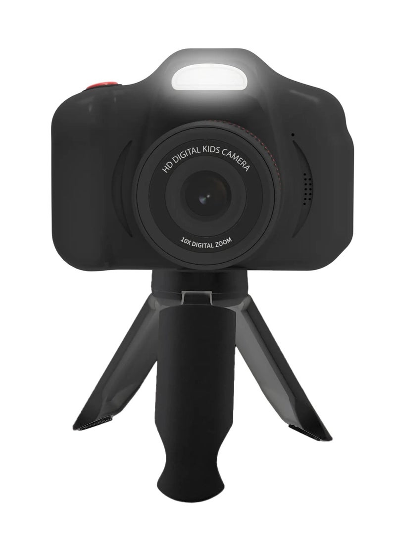 Digital Camera for Kids with Dual Lens and Selfie Camera / Built-in Games / Photo & Video Filters - Black