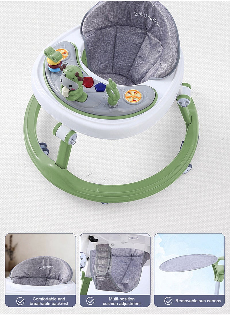 Multifunctional Baby Anti-O-Shaped Leg Push Walker, Learning Walking Foot Pedals