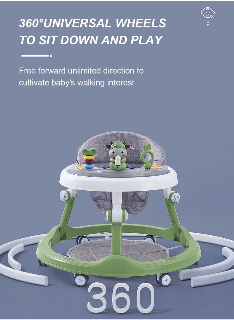 Multifunctional Baby Anti-O-Shaped Leg Push Walker, Learning Walking Foot Pedals