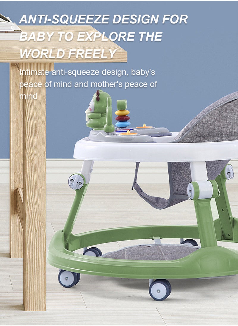 Multifunctional Baby Anti-O-Shaped Leg Push Walker, Learning Walking Foot Pedals