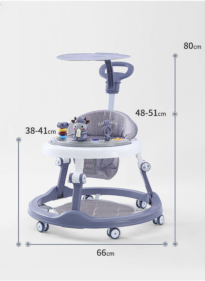 Multifunctional Baby Anti-O-Shaped Leg Push Walker, Learning Walking With Foot Pedals