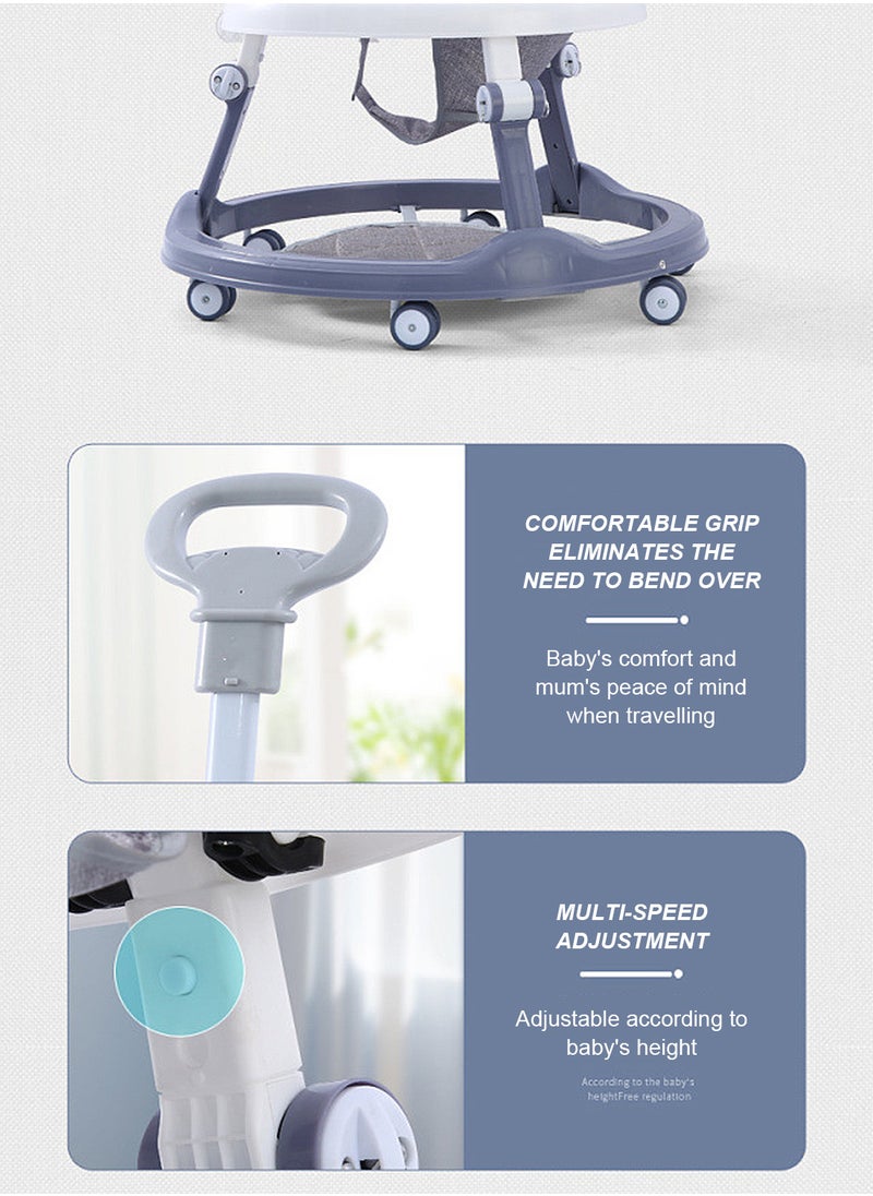 Multifunctional Baby Anti-O-Shaped Leg Push Walker, Learning Walking With Foot Pedals