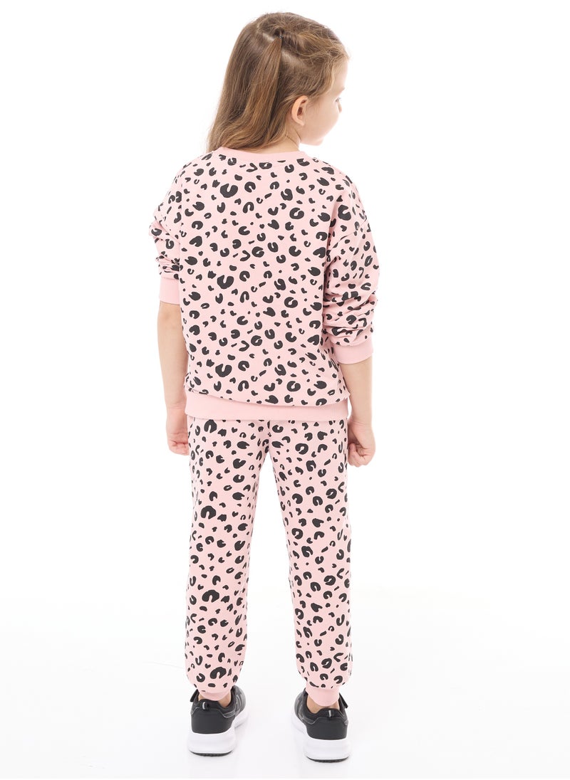 Sequins Embroidered Top With Matching Joggers