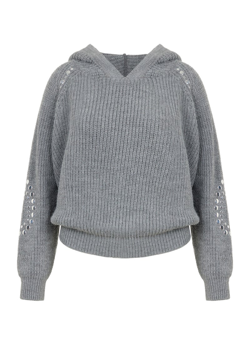 Hooded Knitted Sweater