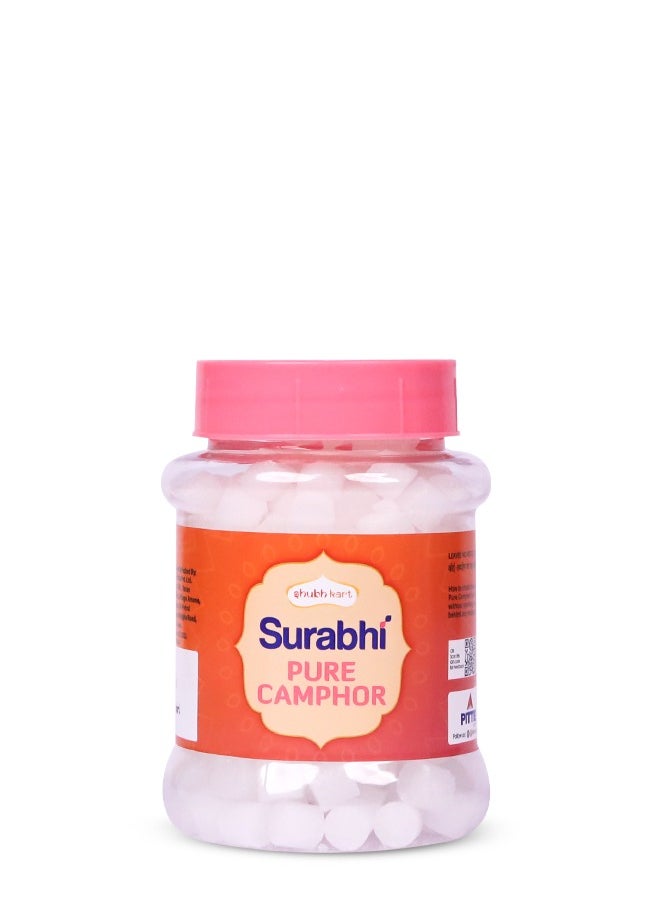 Shubhkart Surabhi 100% Pure Camphor Crystals or Aromatherapy, Incense, Odor Eliminator, Puja