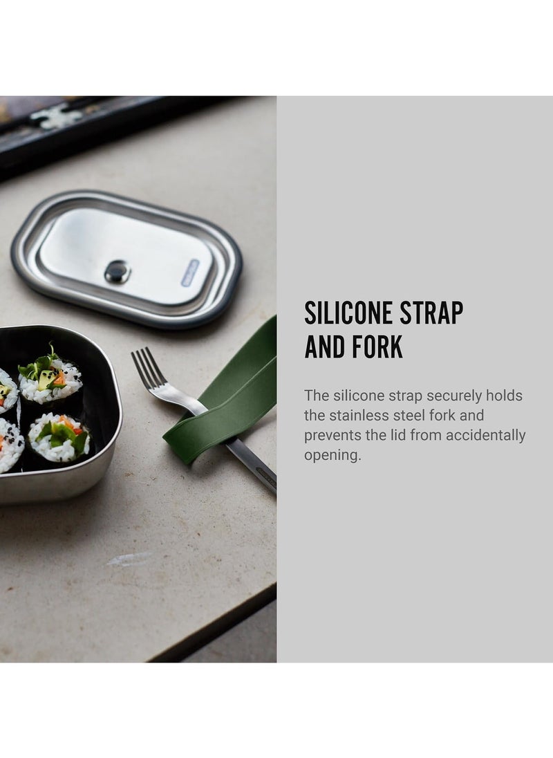 Lunch Box Stainless Steel Olive 600ml