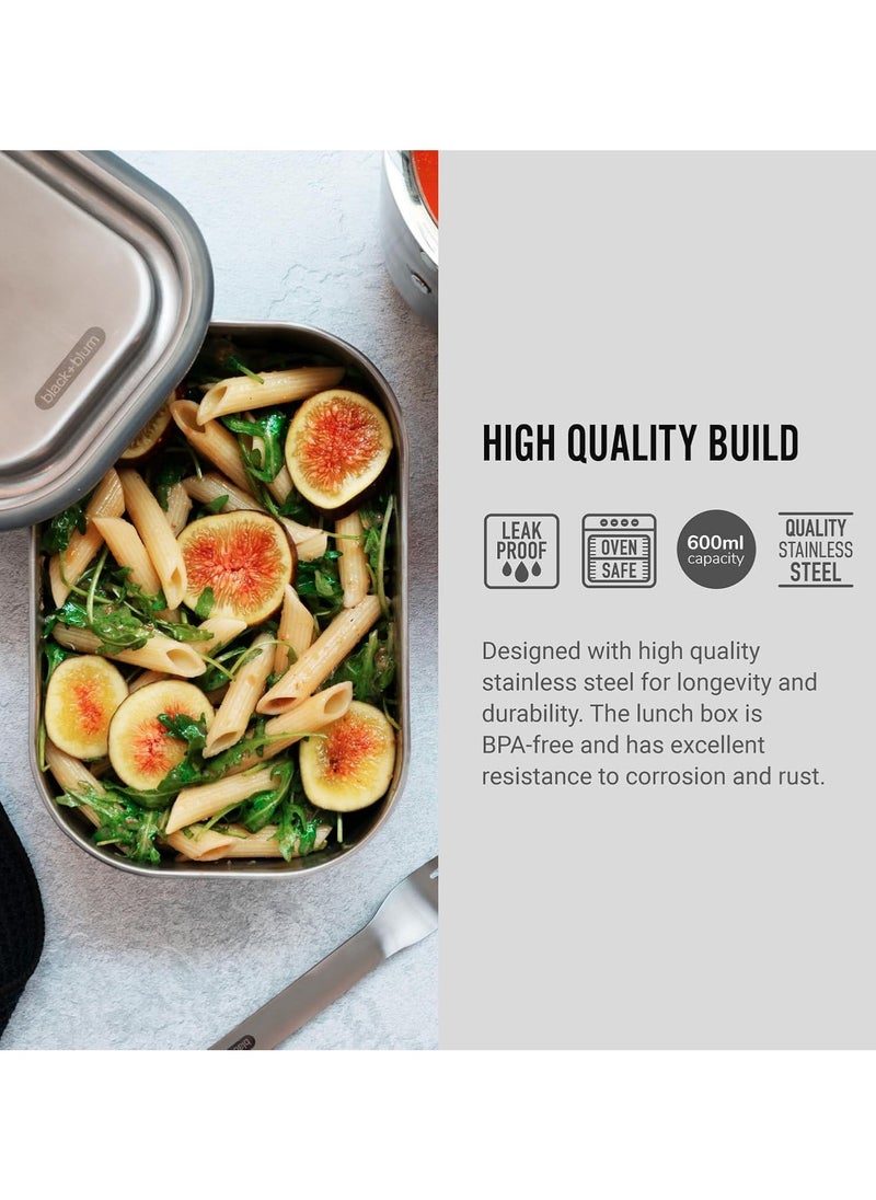 Lunch Box Stainless Steel Olive 600ml