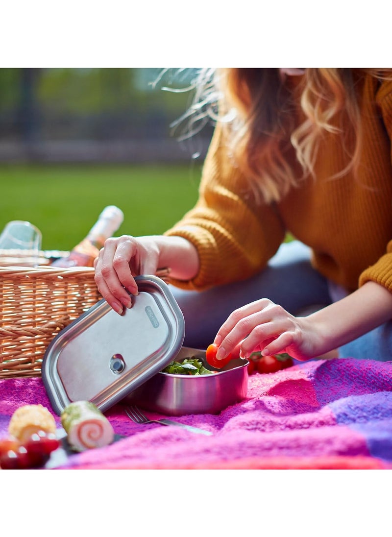 Lunch Box Stainless Steel Olive 600ml