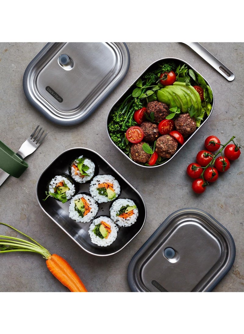 Lunch Box Stainless Steel Olive 600ml