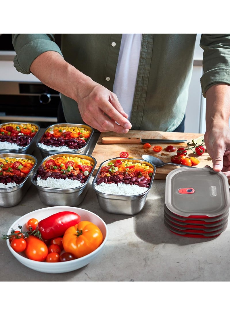 Microwave Safe Stainless Steel Food Box 1.2L