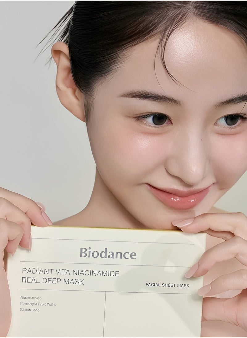 Bio-Collagen Real Deep Mask Hydrating Overnight Mask Pore Minimizing 4PCS