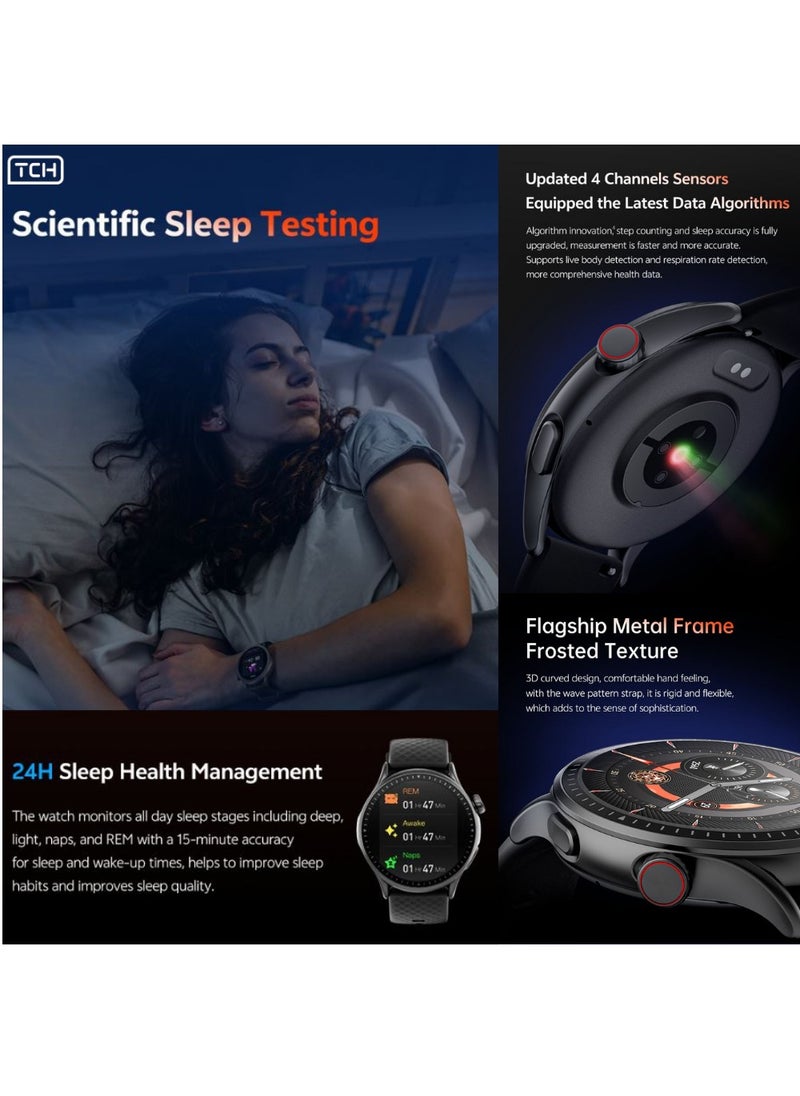 Smart Watch for Men Women Bluetooth Calls/SMS, Fitness watches Activity Tracker with Heart Rate, Blood Oxygen, KCAL, Sleep Monitor, 150+ Sports Modes, IP68 Waterproof, smartwatches For Android+iOS