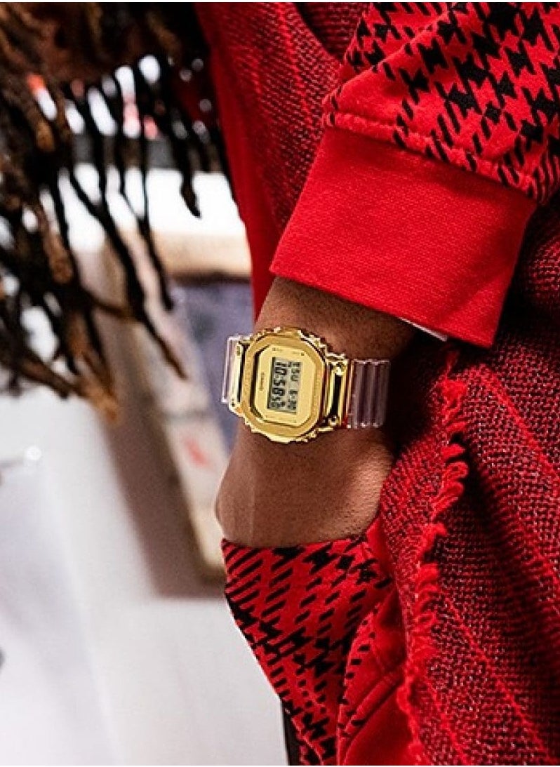 G-SHOCK GM-5600SG-9DR Gold Ingot-Inspired Men's Watch with Transparent Resin Band