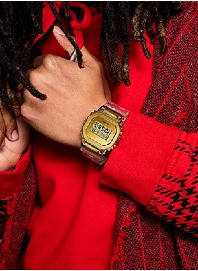 G-SHOCK GM-5600SG-9DR Gold Ingot-Inspired Men's Watch with Transparent Resin Band