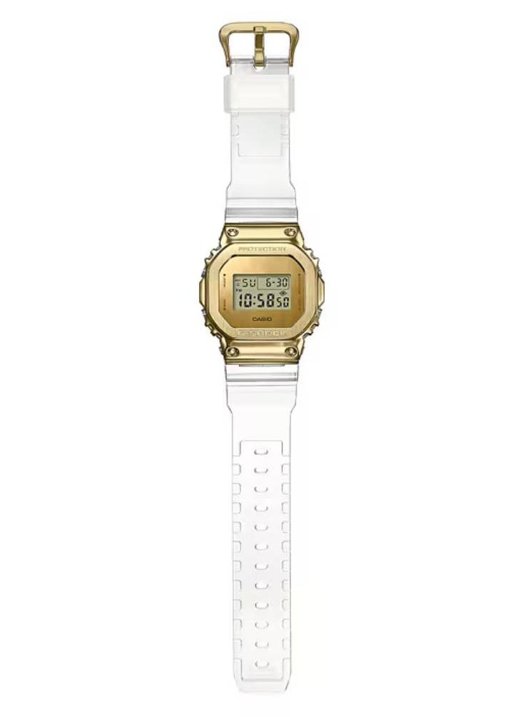 G-SHOCK GM-5600SG-9DR Gold Ingot-Inspired Men's Watch with Transparent Resin Band