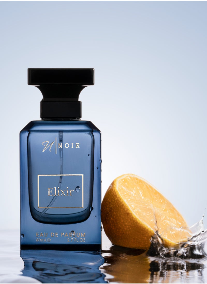 Elixir – Fresh Spicy Perfume for Men with Lemon, Lavender & Amber Notes | Long Lasting EDP - 80 ml