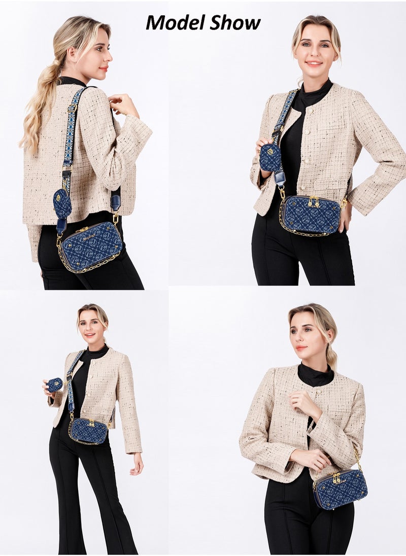 New Arrival Women's Luxury Handbags 2pcs Bag Set With Coin Purse Free Elegant Ladies Crossbody Bag Shoulder Bag Gifts For Women