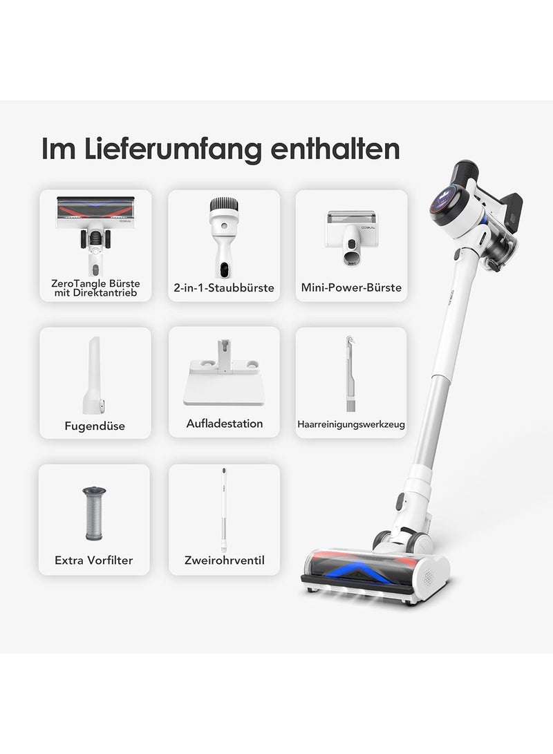 Pure One S15 Pro Cordless Stick Vacuum Cleaner with Multiple Attachments and 500w Powerful suction, iLoop Sensor technology with iLoop screen, Ultra-Quiet and Self-Cleaning Technology 500 W Pure One S15 Pro White