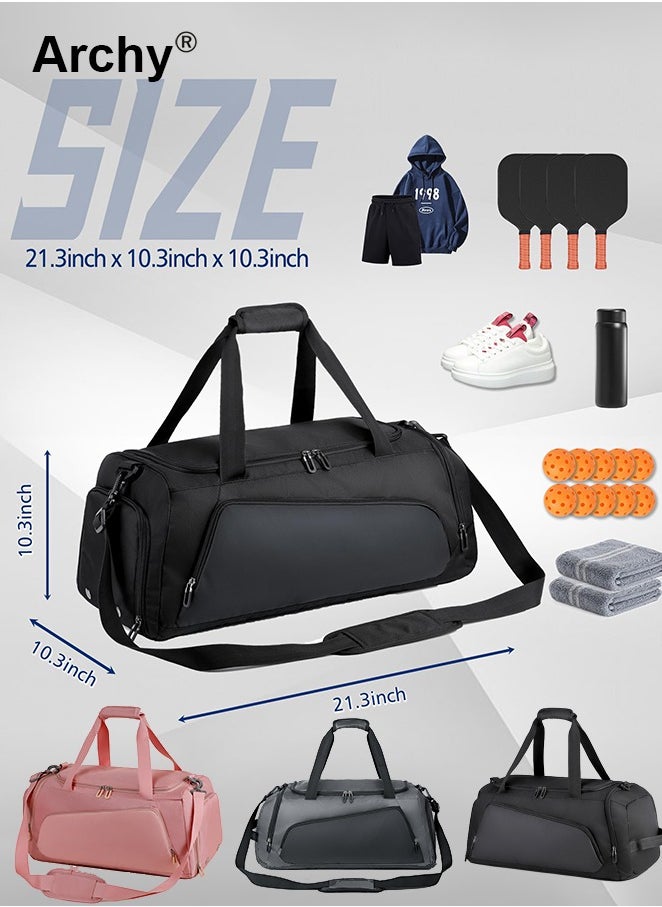 Large-Capacity Shoulder Bag Outdoor Sports Portable Fitness Bag Dry and Wet Separation