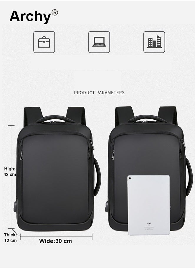 Waterproof Nylon Backpack Casual Breathable Large Capacity Laptop School Bag