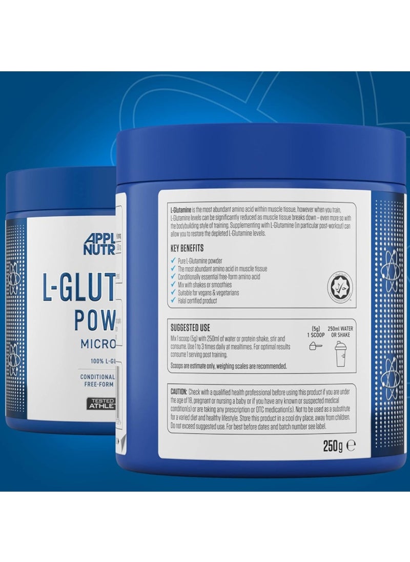 Applied Nutrition L-GLUTAMINE POWDER 250G 50 Servings