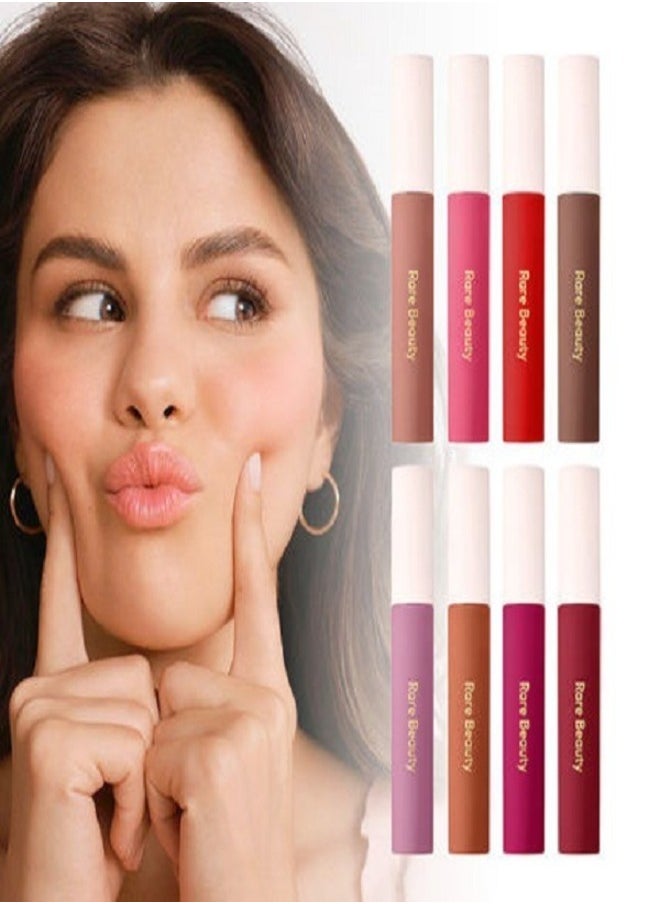 Rare Beauty by Selena Gomez Lip  Soufflé Matte Cream Lipstick in  Strengthen - Dark Cool Red - 3.9ml