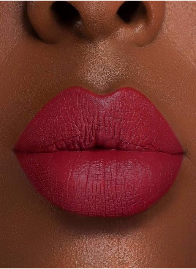 SEPHORA COLLECTION Cream Lip Stain 10HR Liquid Lipstick Cherry Red (94 Cherry Moon) – Long-Lasting, Matte Brown Pink, High-Pigment & Transfer-Resistant (5ml)