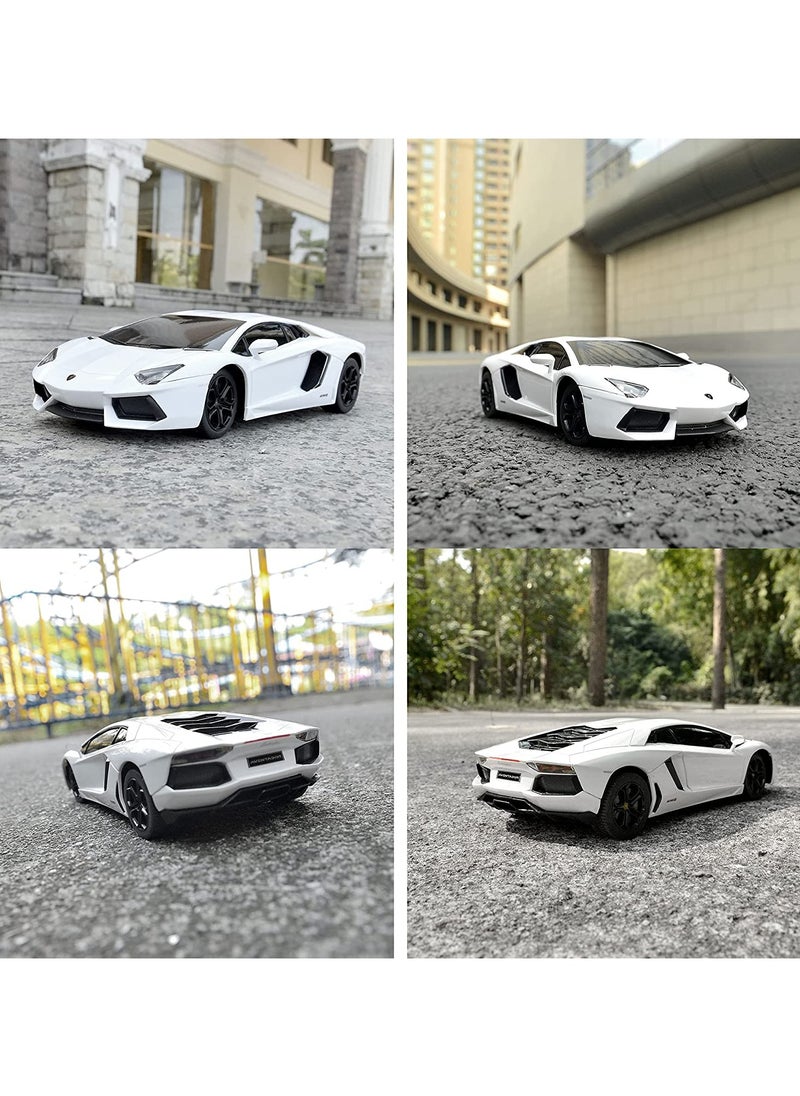 1:24 Scale Official Licensed Lamborghini HURACÁN Electric Remote Control Sport Racing Hobby Toy Car, RC Car Model Vehicle Gift for Boys, Girls, Teens and Adults -  White