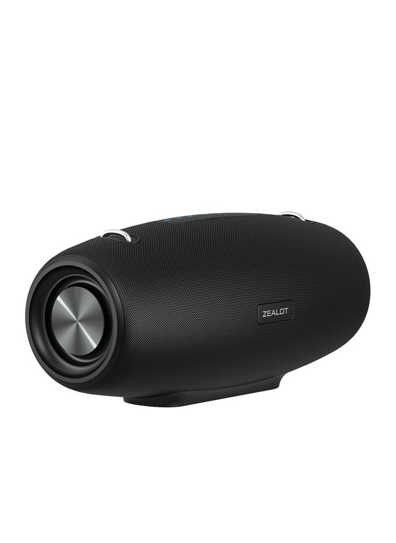 ZEALOT S67 60W Bluetooth Speaker, Portable Speaker With Shoulder Strap, IPX6 Waterproof AUX/TF/USB Supported, Loud Stereo Booming Bass 14400mAh Battery 40 Hours Playtime