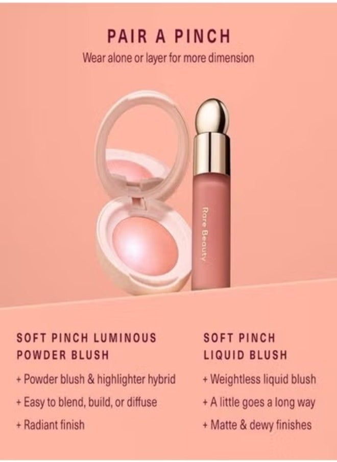 Rare Beauty by Selena Gomez Soft Pinch Liquid Blush – Faith - Matte Deep Berry, 7.5ml) | Weightless, Long-Lasting, Buildable Liquid Blush for a Natural, Radiant Glow